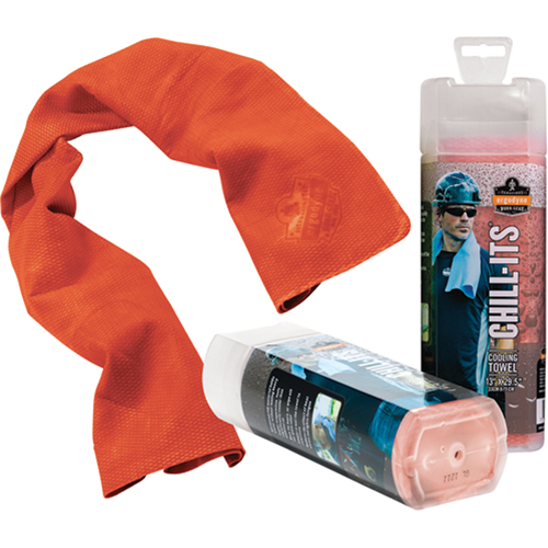 Serviettes de refroidissement 6602 Chill-Its, Orange haute visibilit&eacute; Moffatt Supply & Specialties