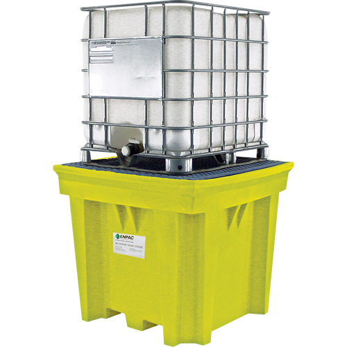 GRV Space-Saver sans drain, Capacit&eacute; de d&eacute;versement 275 gal. US, 57" x 57" x 48" Moffatt Supply & Specialties