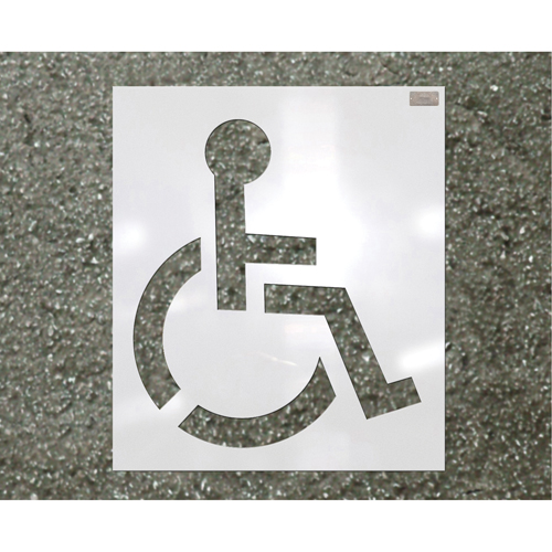 Pochoirs pour parc de stationnement, Pictogramme, 39" Moffatt Supply & Specialties