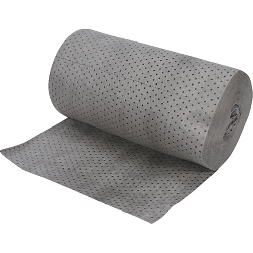 Industrial-Grade Fine Fibre Sorbent Rolls, Mediumweight, 150' L x 30" W, 50 gal. Absorbancy Moffatt Supply & Specialties