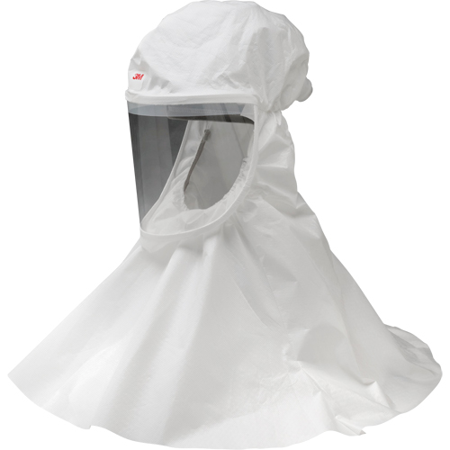 Cagoule &eacute;conomique Versaflo, Moyen/Petit, Coiffe souple, Bavette Simple Moffatt Supply & Specialties