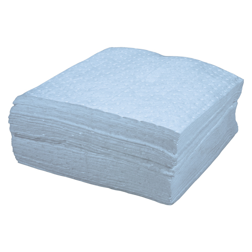Premium Blue Bonded Sorbent Pads, Oil Only, 15" x 17", 8 gal. Absorbancy Moffatt Supply & Specialties