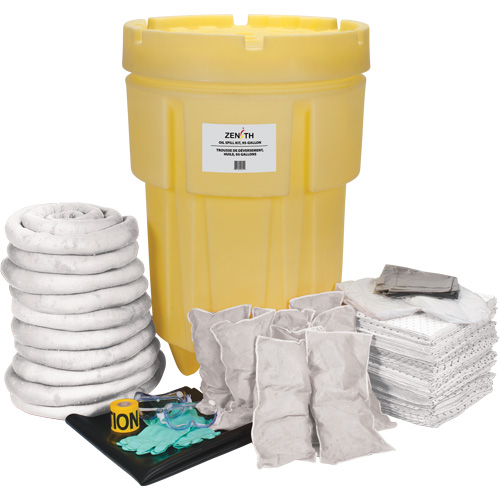 Shop Spill Kit, Oil Only, Drum, 95 US gal. Absorbancy Moffatt Supply & Specialties