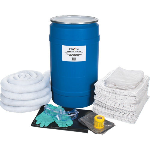 Spill Kit, Oil Only, Drum, 30 US gal. Absorbancy Moffatt Supply & Specialties