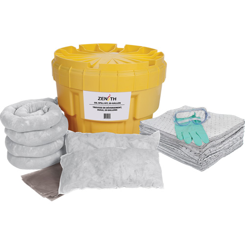 Spill Kit, Oil Only, Overpack/Salvage Drum, 20 US gal. Absorbancy Moffatt Supply & Specialties