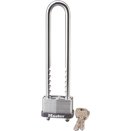 Laminated Padlock, Silver, Keyed Different, Laminated Steel, 1-3/4" Width Moffatt Supply & Specialties