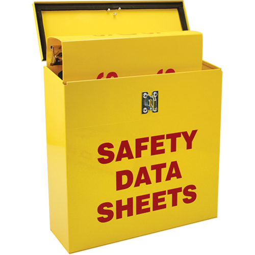 Boîte pour documents de s&eacute;curit&eacute; pour le chantier, Anglais, Compris reliures Moffatt Supply & Specialties
