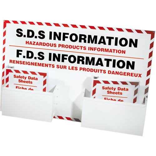 Postes d'information de fiches de donn&eacute;es de s&eacute;curit&eacute;, Anglais & français, Compris reliures Moffatt Supply & Specialties