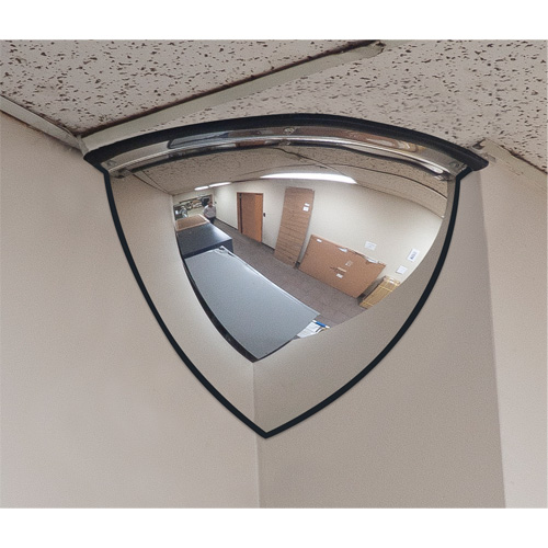 Miroir en d&ocirc;me 90°, Quart de d&ocirc;me, Dessus ouvert, Diam&egrave;tre 20" Moffatt Supply & Specialties