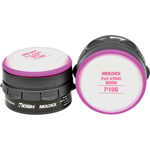 Respirator Cartridges, Combination Gas/Vapour Cartridge and Particulate Filter/Gas/Vapour Cartridge, Organic Vapour/P100 Moffatt Supply & Specialties