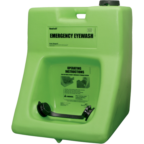 Fendall Porta Stream&reg; II Eyewash Station, Pressurized, 16 gal. Capacity, Meets ANSI Z358.1 Moffatt Supply & Specialties