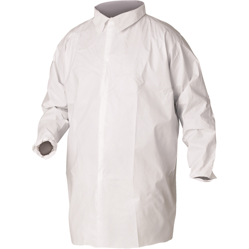 KleenGuard A20 Lab Coats, SMS, White, Large Moffatt Supply & Specialties