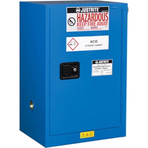 Armoires compactes doubl&eacute;es pour rangement de mati&egrave;res dangereuses Chem-Cor, 12 gal., 23,25" x 35" x 18" Moffatt Supply & Specialties