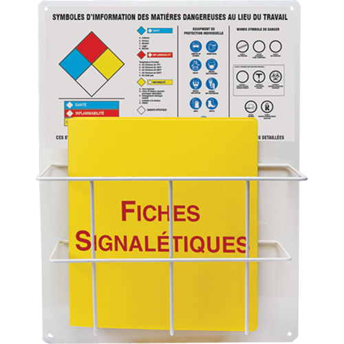 Panneaux de style panier pour mati&egrave;res dangereuses, Français, Compris reliures Moffatt Supply & Specialties