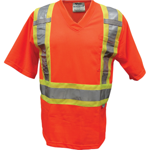Mesh Safety T-Shirt, Polyester, Small, Orange Moffatt Supply & Specialties