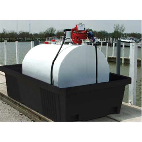 Poly-Tank&reg; Containment Unit 550 With Drain, 113" L x 71" W x 32" H, 750 US gal. Capacity Moffatt Supply & Specialties