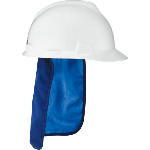 Tampon et voile pour le cou refroidissants pour casque de s&eacute;curit&eacute; Chill-Its 6717CT, Bleu Moffatt Supply & Specialties