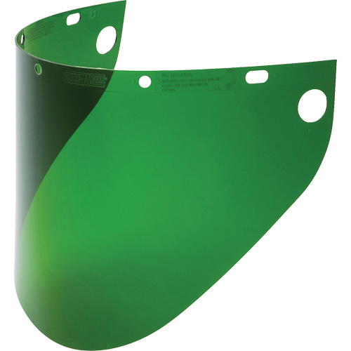Fibre-Metal&reg; Extended View Faceshield Visor, Propionate, Green Tint Moffatt Supply & Specialties