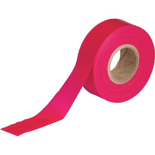 Flagging Tape, 1.188" W x 150' L, Fluorescent Red Moffatt Supply & Specialties