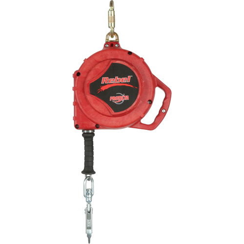 Cordage de s&eacute;curit&eacute; autor&eacute;tractable Rebel, 50', Acier inoxydable, Pivotant Moffatt Supply & Specialties