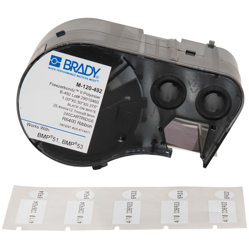Low Temperature Label Maker Cartridge, Black Moffatt Supply & Specialties