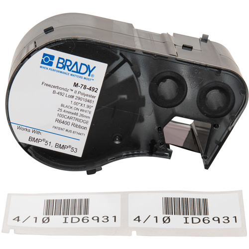 Low Temperature Label Maker Cartridge, Black Moffatt Supply & Specialties