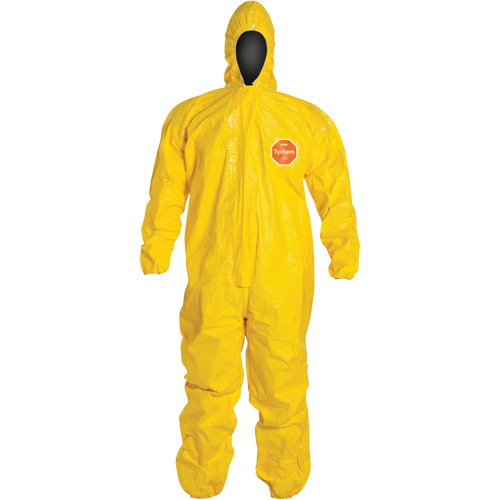 Combinaison &agrave; capuchon, Tychem 2000, 3T-Grand, Jaune Moffatt Supply & Specialties