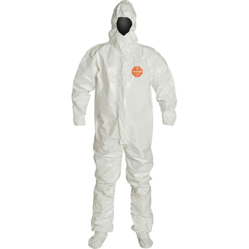 Hooded Coveralls, Saranex&reg; 23P/Tychem&reg; 4000, 2X-Large, White Moffatt Supply & Specialties