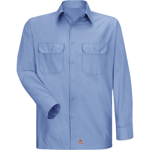Chemise &agrave; manches longues en tissu ind&eacute;chirable, Hommes, 3T-Grand, Bleu Moffatt Supply & Specialties