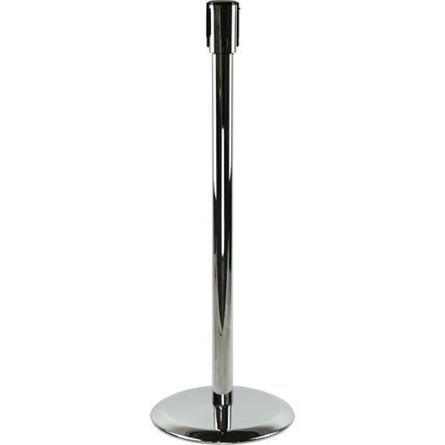 Poteaux recepteurs Slimline TensaBarrier, Hauteur de 38", Chrome poli Moffatt Supply & Specialties