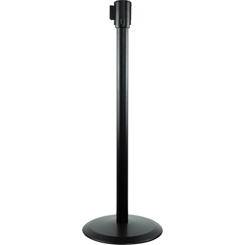 Poteaux recepteurs Slimline TensaBarrier, Hauteur de 38", Noir Moffatt Supply & Specialties