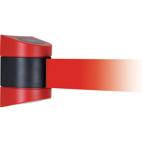 TensaBarrier&reg; Wall Mounted Units, Plastic, Screw Mount, 15', Red Tape Moffatt Supply & Specialties