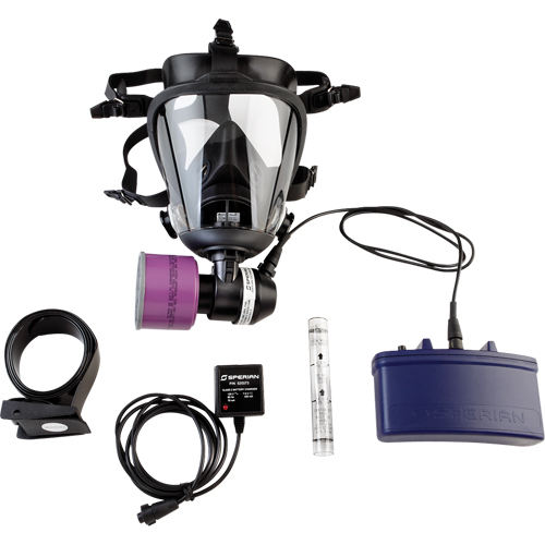 PR500 Series Face Mount PAPR, Facepiece Respirator, NiCd Battery Moffatt Supply & Specialties