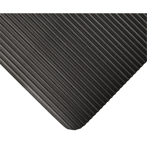 KleenSweep Mat No.391, Runner, 3' x 105' x 1/8", Black Moffatt Supply & Specialties