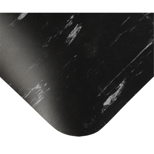 Tapis antimicrobiens Tile-Top Select no 494, Lisse, 2' x 10' x 1/2", Noir/Blanc, PVC Moffatt Supply & Specialties
