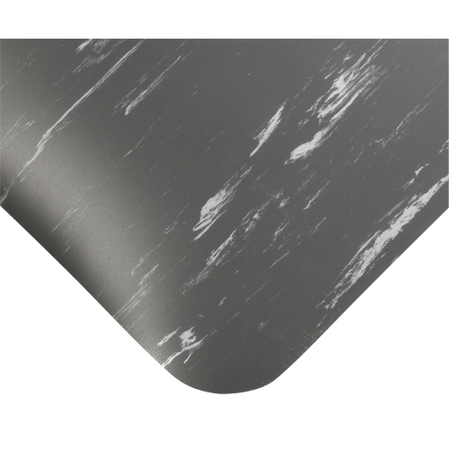 Tile-Top Select Anti-Microbial Mats No.494, Smooth, 4' x 10' x 1/2", Charcoal, PVC Moffatt Supply & Specialties