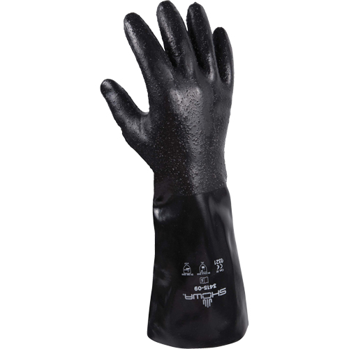 3415 Gloves, Size Small/8, 14" L, Neoprene, Cotton/Interlock Inner Lining, 66-mil Moffatt Supply & Specialties