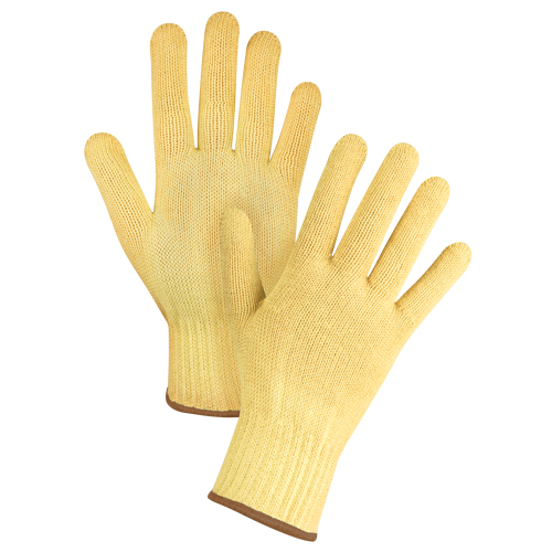 Gants tricot&eacute;s sans couture, Taille Grand/9, Calibre 7, Enveloppe en Kevlar, ASTM ANSI niveau A2/EN 388 niveau 3 Moffatt Supply & Specialties