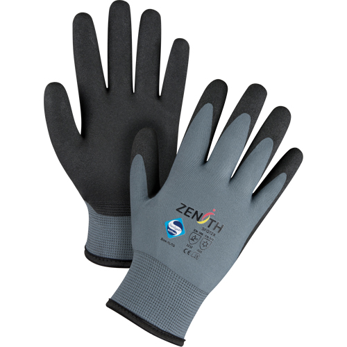 Gants enduits de premi&egrave;re qualit&eacute; ZX-30°, 10/T-Grand, R&ecirc;vetement PVC, Calibre 15, Enveloppe en Nylon Moffatt Supply & Specialties