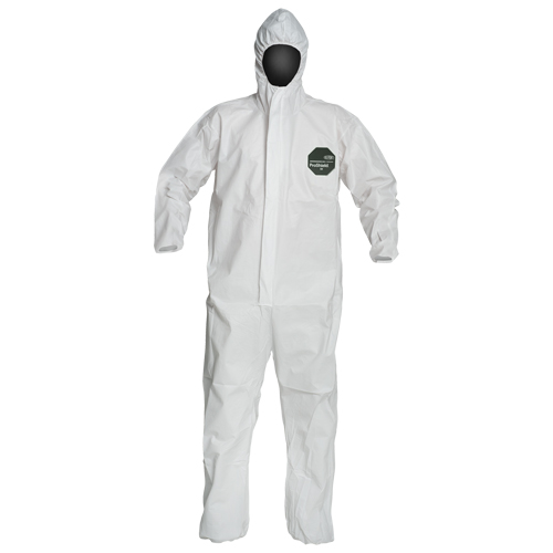 ProShield&reg; 50 Coveralls, Small, White, Microporous Moffatt Supply & Specialties