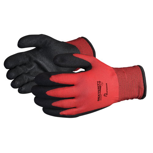 Gants doubl&eacute;s pour l'hiver Dexterity, 8/Moyen, R&ecirc;vetement PVC, Calibre 15, Enveloppe en Nylon Moffatt Supply & Specialties