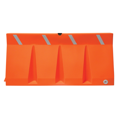 Barri&egrave;res de circulation, Rempli d'eau, 69,75" lo x 33,75" h, Orange Moffatt Supply & Specialties