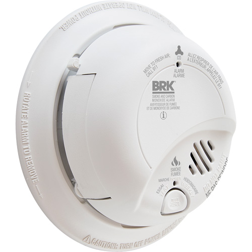 Ionization Smoke & Carbon Monoxide Combination Alarm, Battery Operated/Hardwired Moffatt Supply & Specialties