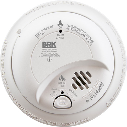 Ionization Smoke & Carbon Monoxide Combination Alarm, Battery Operated/Hardwired Moffatt Supply & Specialties