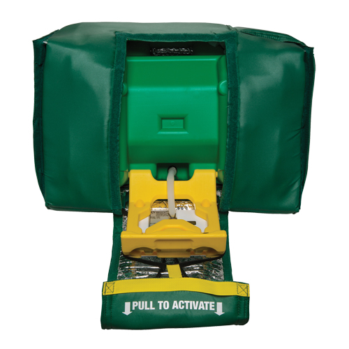 Tempered Portable Eyewash, Gravity-Fed, 9 gal. Capacity, Meets ANSI Z358.1 Moffatt Supply & Specialties