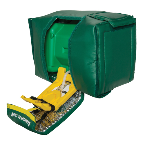Tempered Portable Eyewash, Gravity-Fed, 9 gal. Capacity, Meets ANSI Z358.1 Moffatt Supply & Specialties