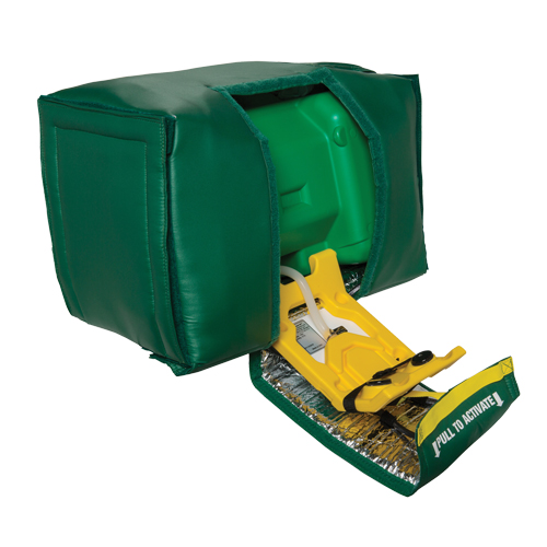 Tempered Portable Eyewash, Gravity-Fed, 9 gal. Capacity, Meets ANSI Z358.1 Moffatt Supply & Specialties