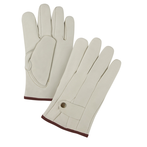 Gants de cordeur doubl&eacute;s pour l'hiver de premi&egrave;re qualit&eacute;, Grand, Paume Cuir fleur de vache, Doubleure Molleton Moffatt Supply & Specialties