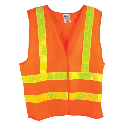 Dynamic Traffic Vest, High Visibility Orange, Medium, Polyester Moffatt Supply & Specialties