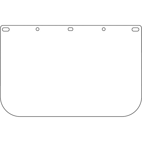 Visi&egrave;re d&eacute;coup&eacute;e &agrave; l'emporte-pi&egrave;ce Dynamic, PETG, Teinte Transparent Moffatt Supply & Specialties